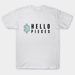 Hello Pieces- Standard Black T-Shirt